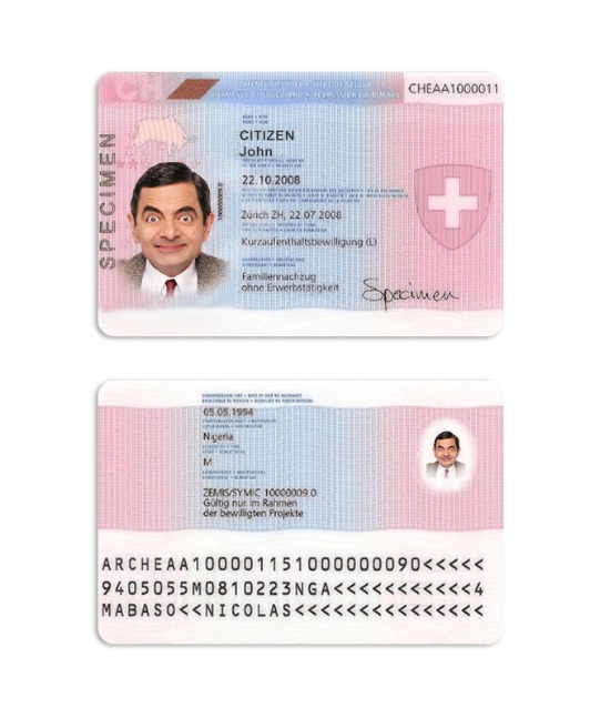 Permis de séjour en Suisse template Permis de séjour en Suisse template